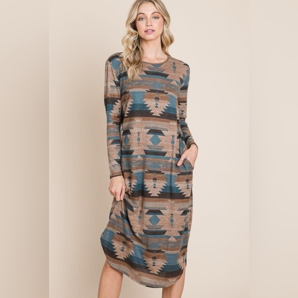 Aztec Sweater Dress NWT SOLD - Picture 1 of 3